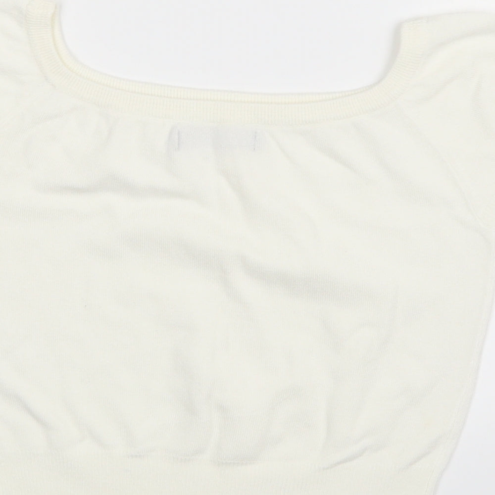 Atmoshphere Womens White Cropped Tank Size 8
