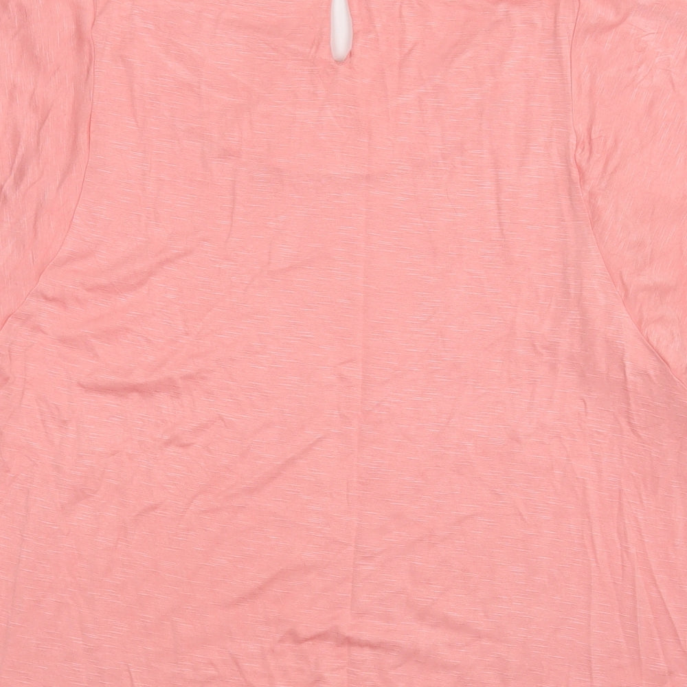 M&S Womens Pink Basic Blouse Size 14