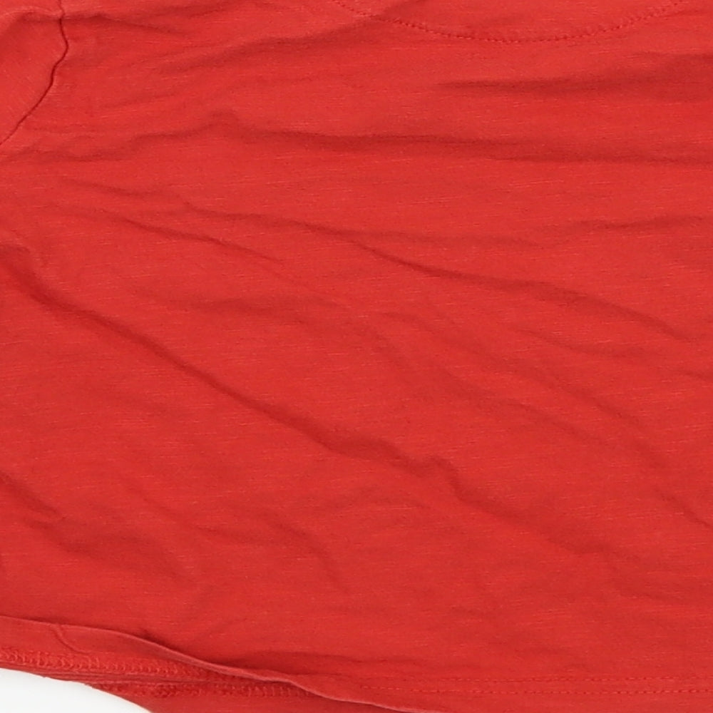 M&S Boys Red Basic T-Shirt Size 3-4 Years