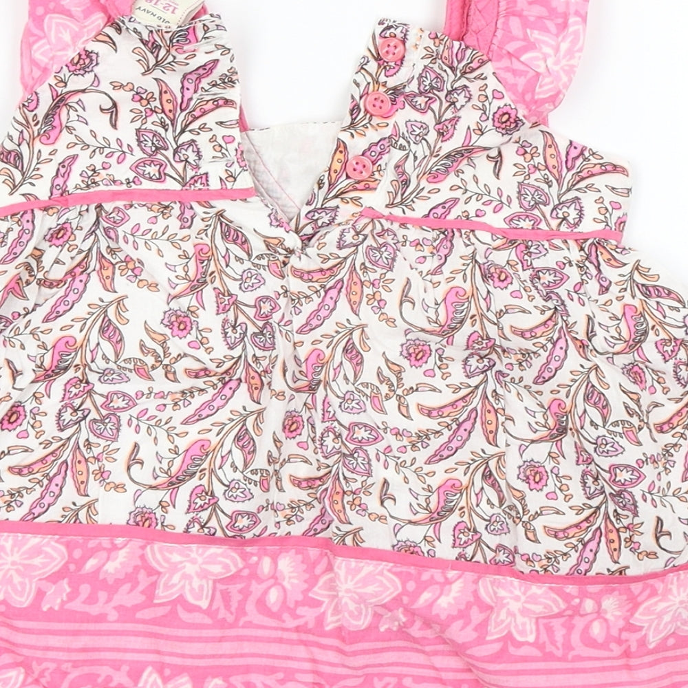 Old Navy Girls Pink Floral Kaftan Size 12-18 Months