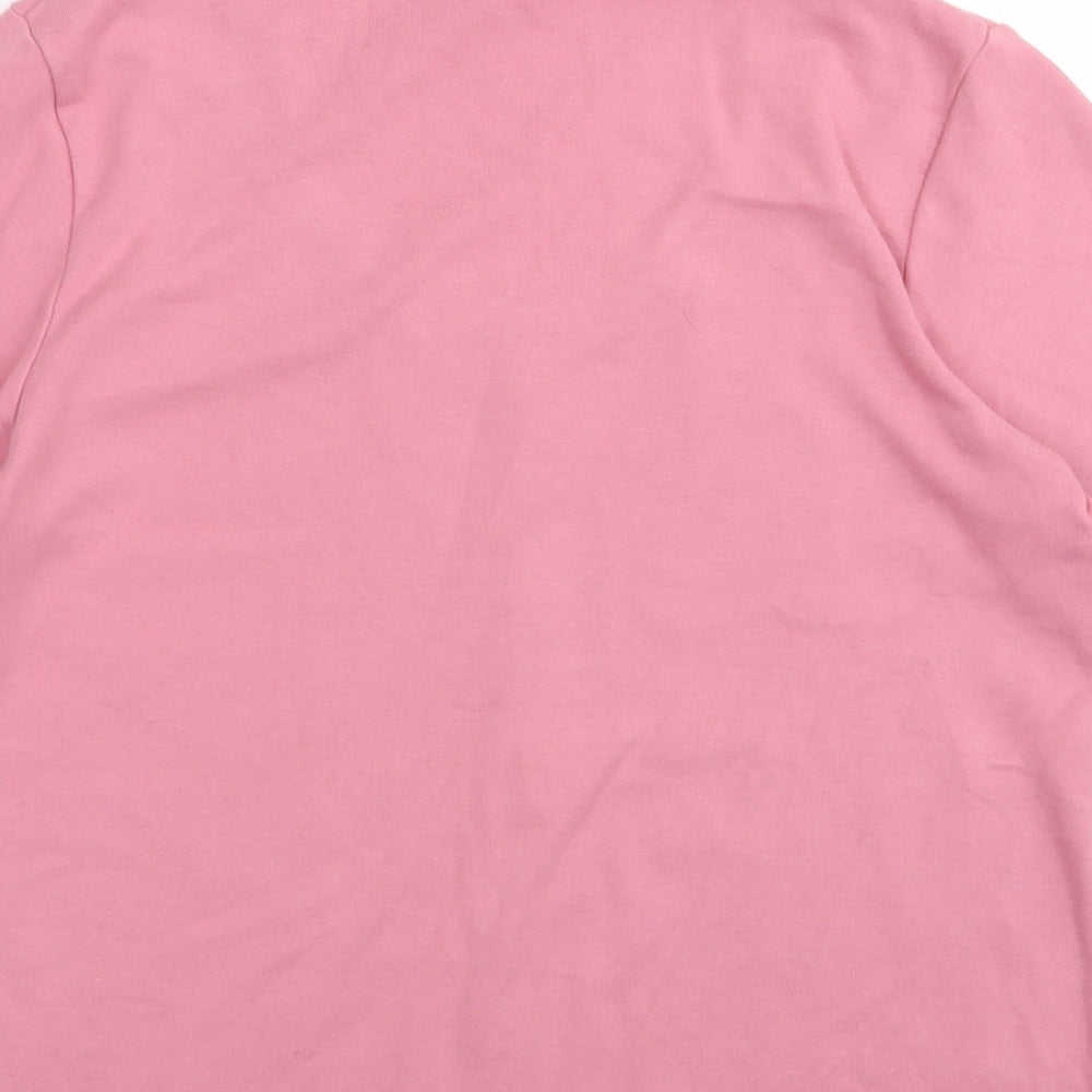 IZ Womens Pink Basic T-Shirt Size M