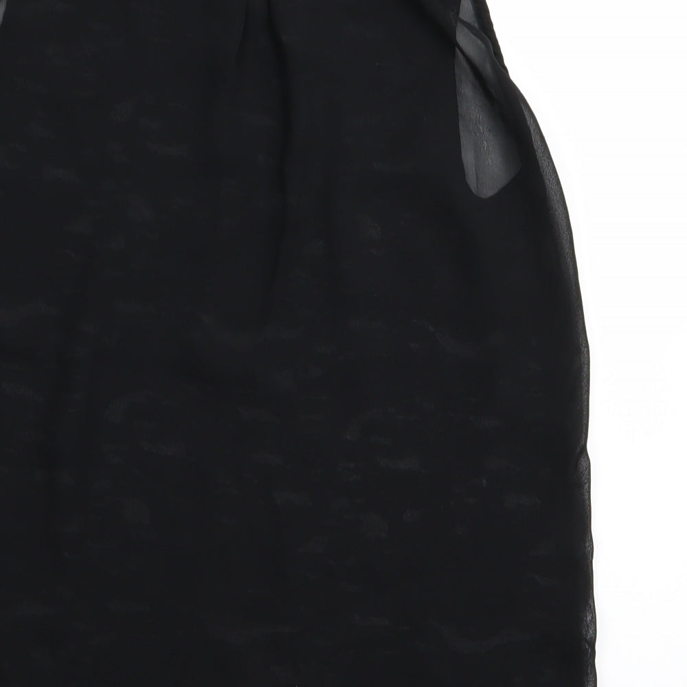NEXT Womens Black Geometric Basic Tank Size 10