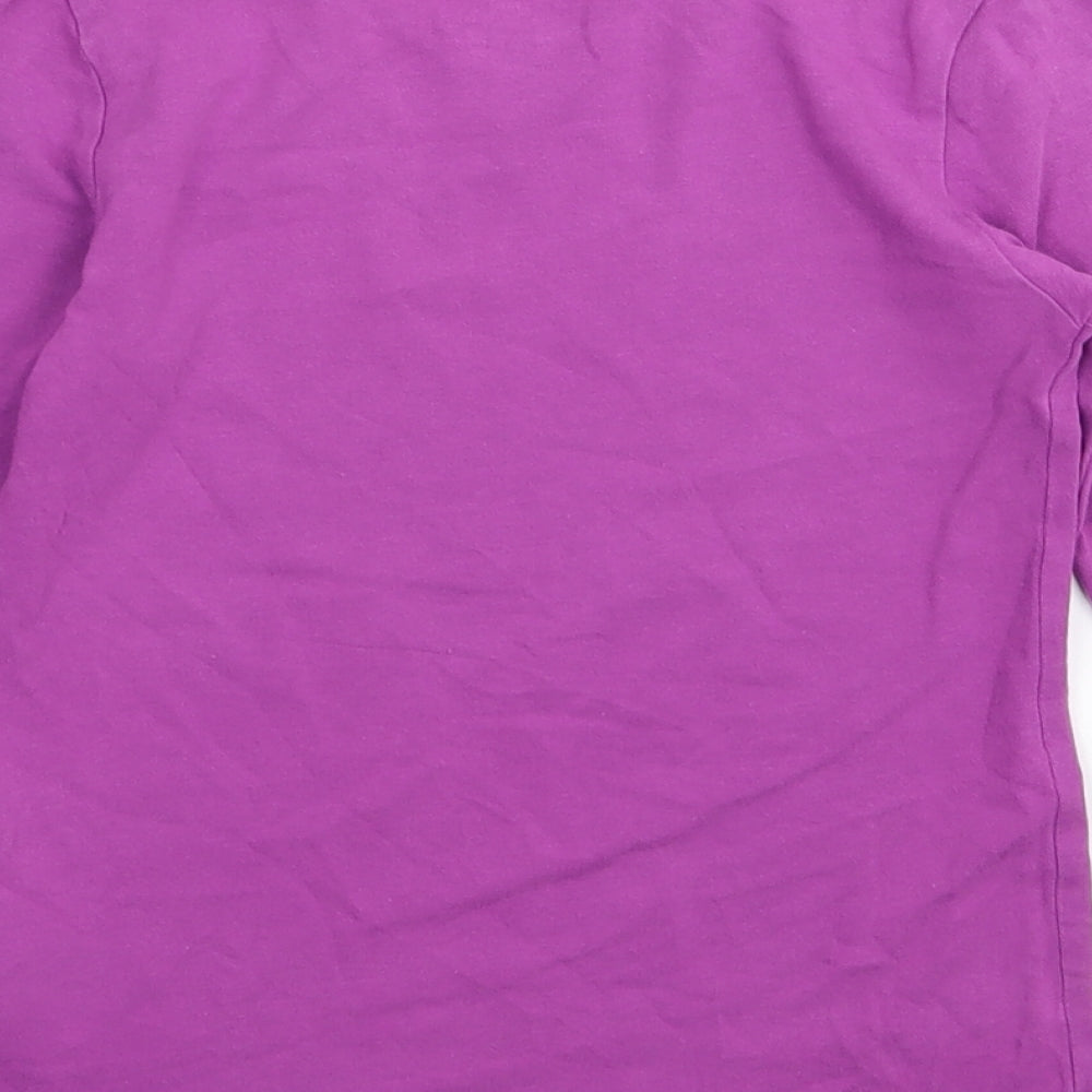 H&M Girls Purple Basic T-Shirt Size 7-8 Years