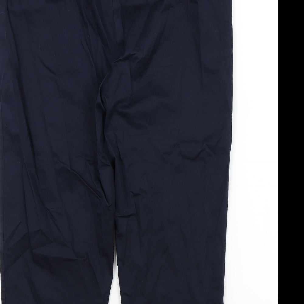M&S Womens Blue Trousers Size 14 L21 in
