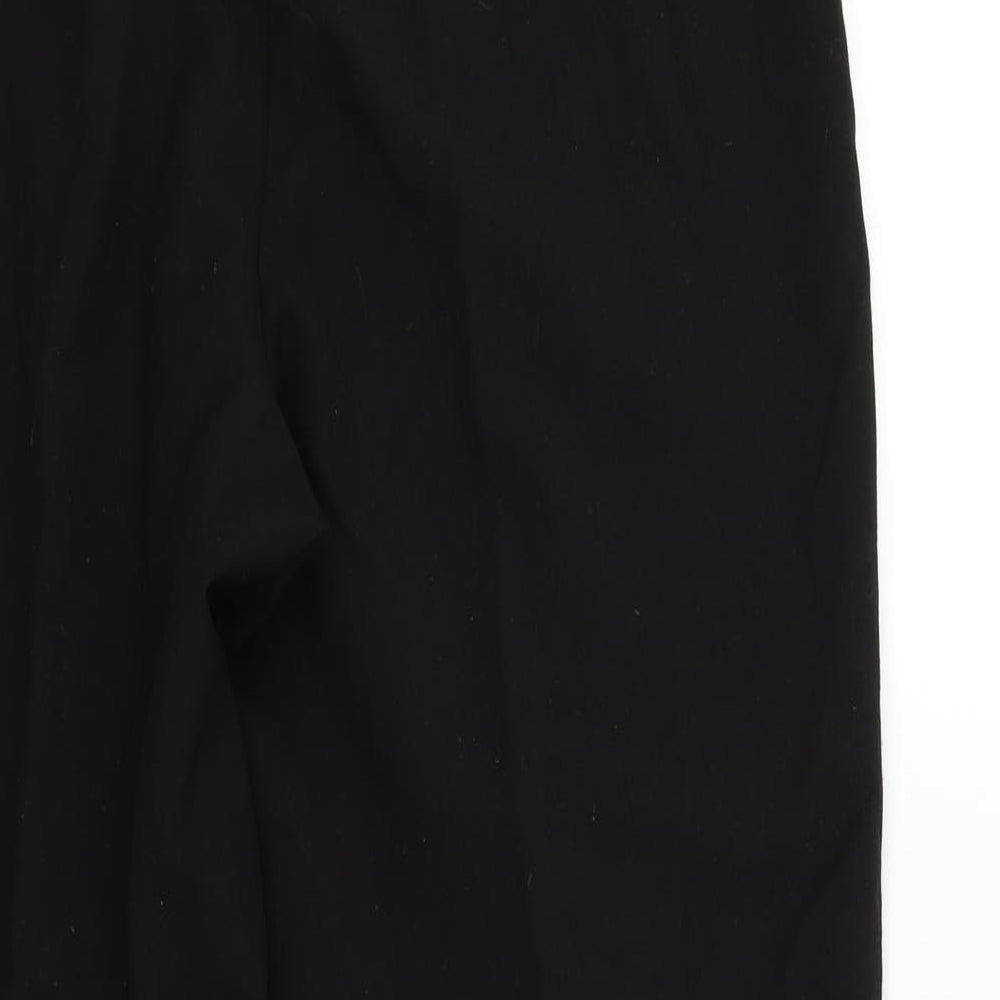 Mia Moda Womens Black Sweatpants Trousers Size 12 L26 in