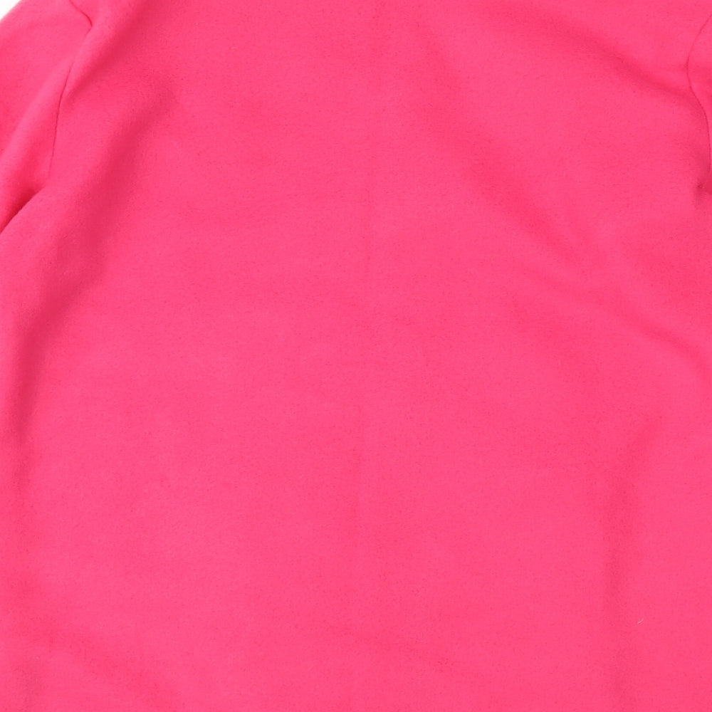 Alison Vallie Womens Pink Fleece Jacket Size S