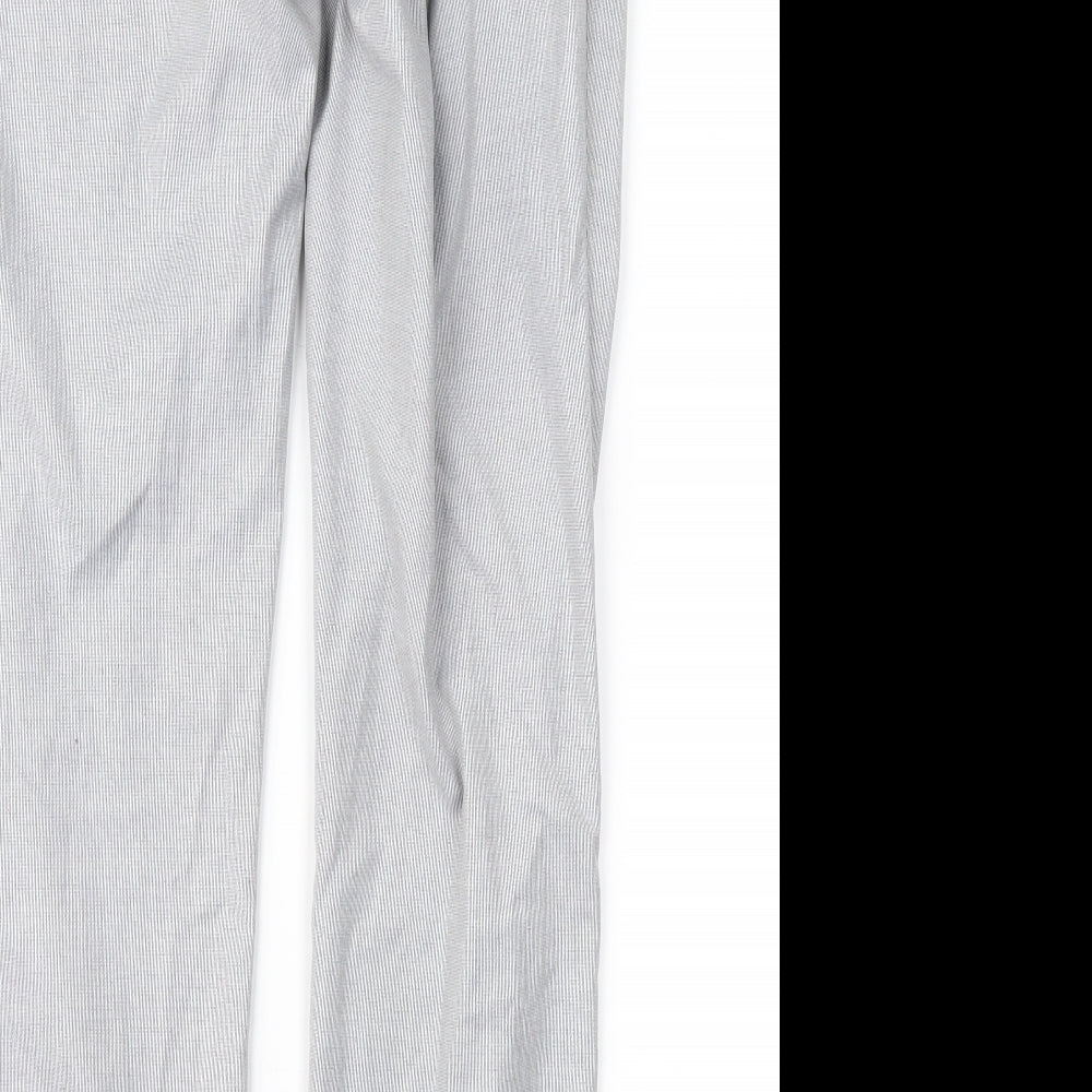 H&M Womens Grey Trousers Size 8 L29 in
