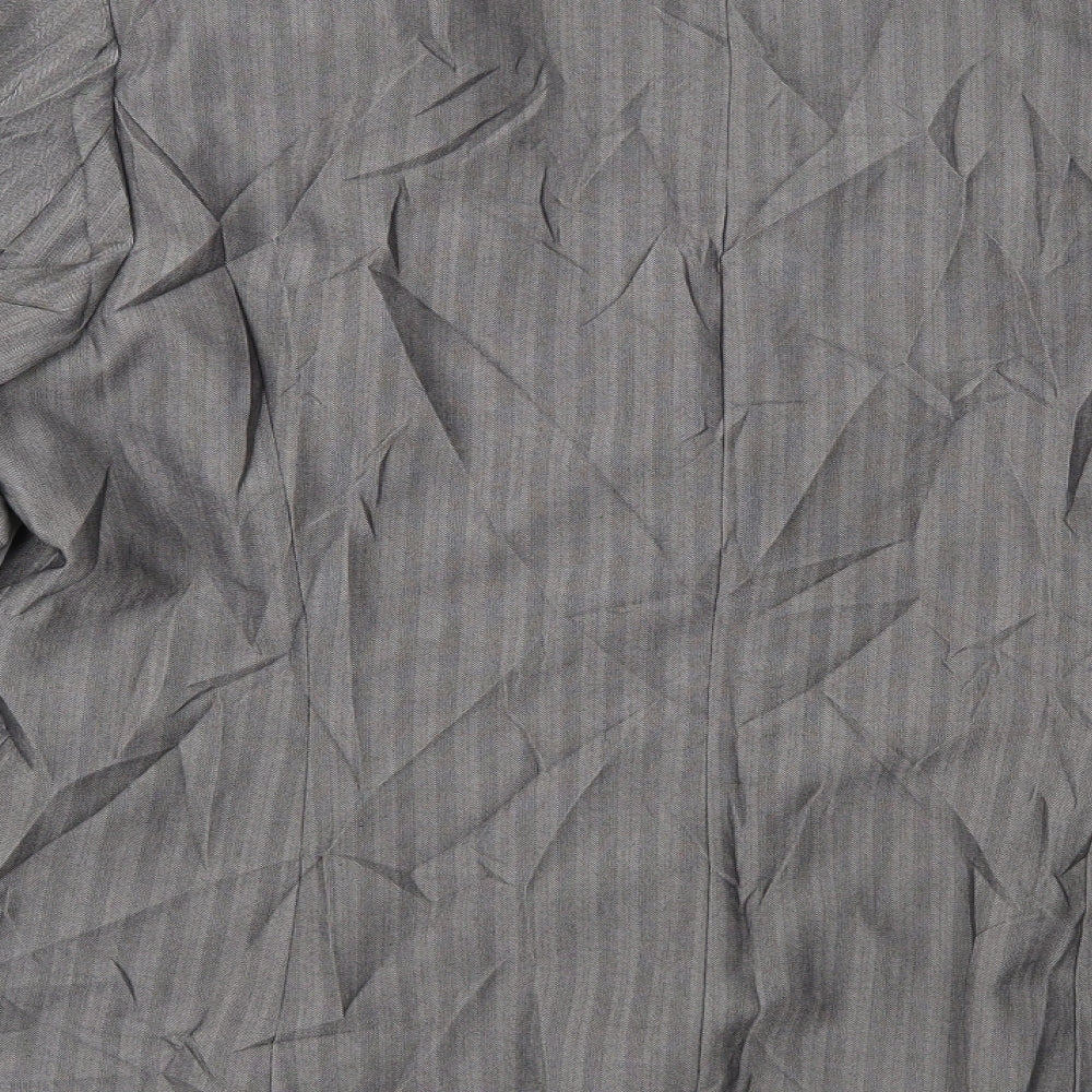 George Womens Grey Striped Jacket Suit Jacket Size 18
