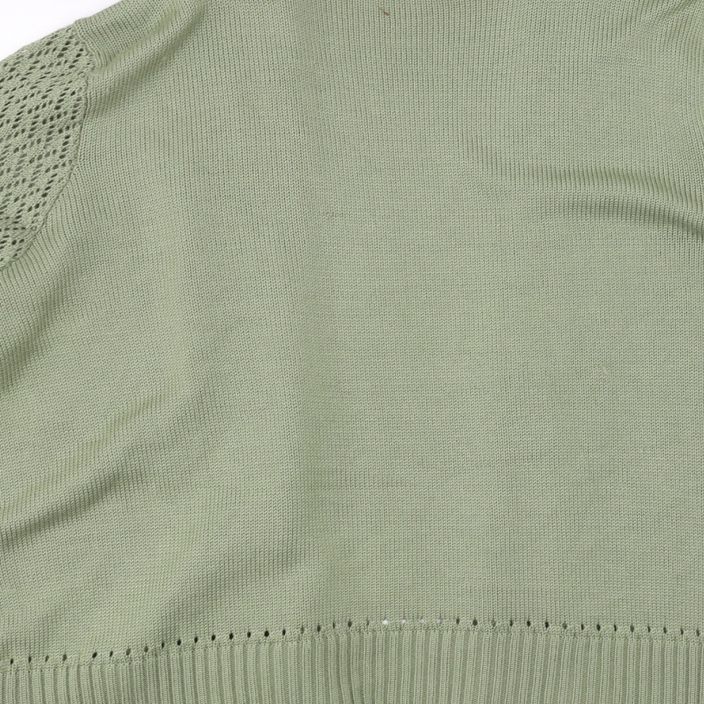 Bonmarché Womens Green Cardigan Jumper Size XL