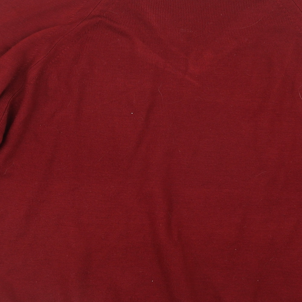 Simon Taylor Mens Red Knit Pullover Jumper Size M