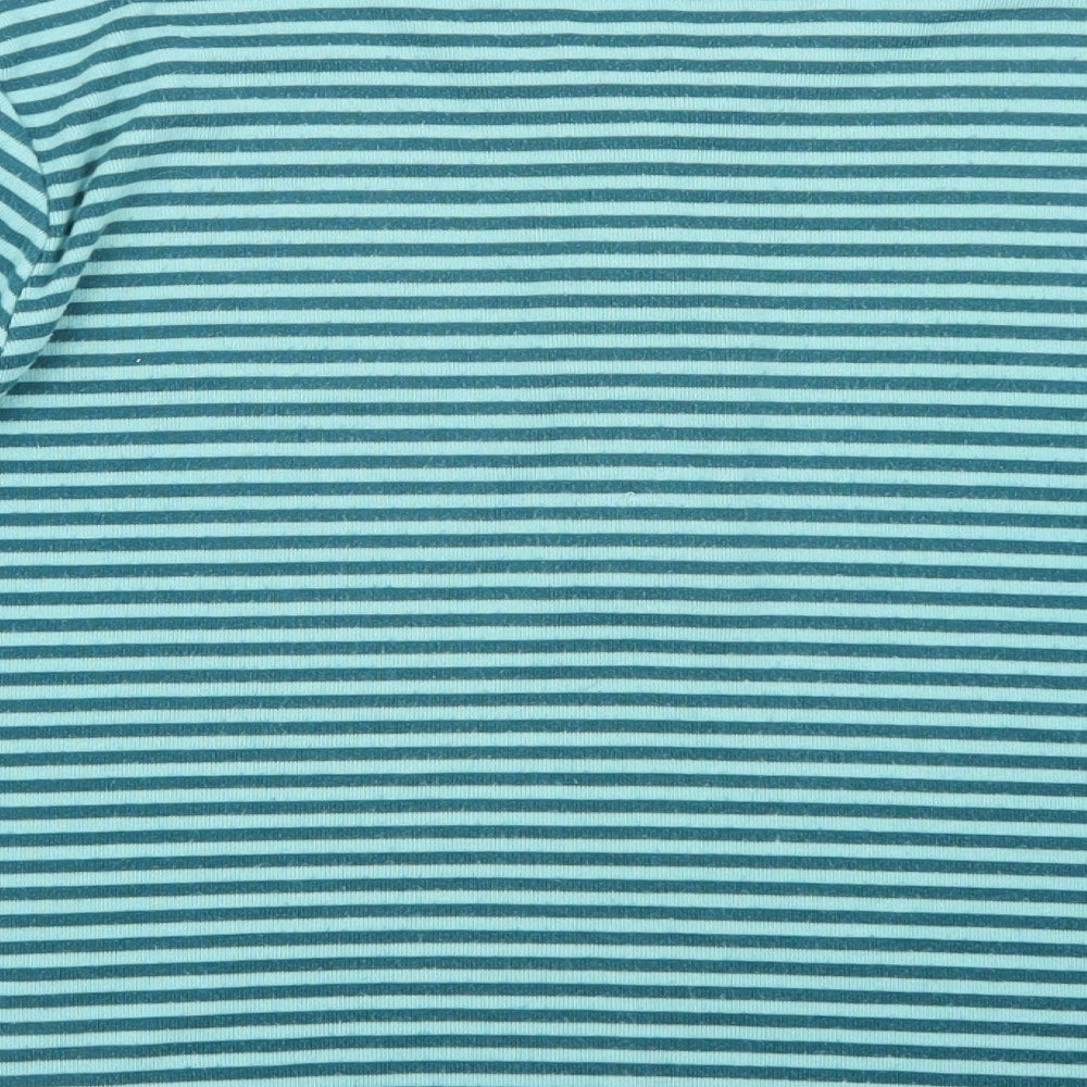 Fabrizio Womens Green Striped Pullover Jumper Size XL