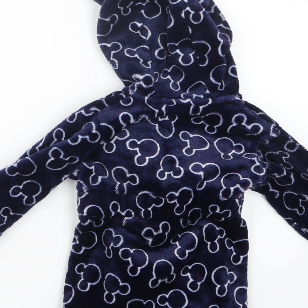 George Boys Blue Geometric Babydoll Gown Size 6-9 Months - Mickey Mouse