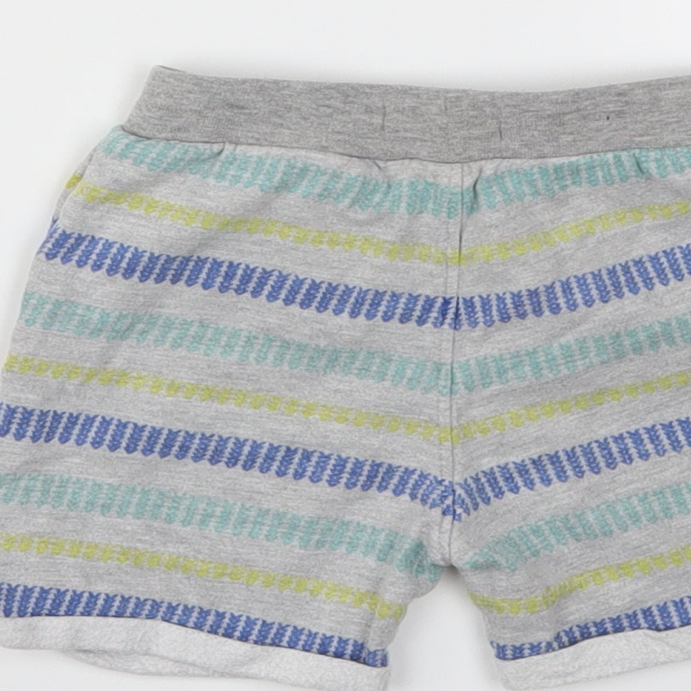 Ladybird Boys Grey Striped Capri Trousers Size 9-12 Months