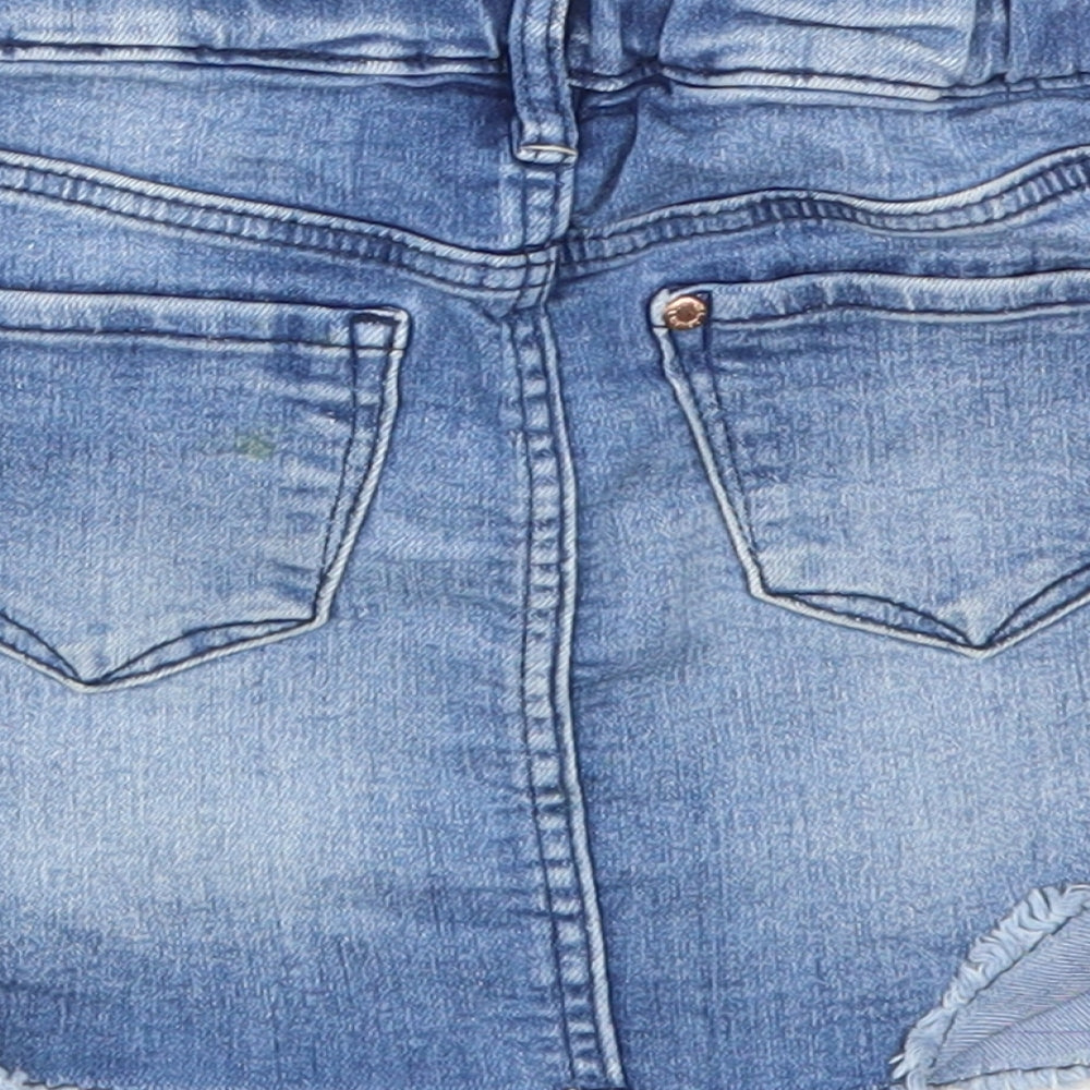 DENIM Girls Blue A-Line Skirt Size 5-6 Years