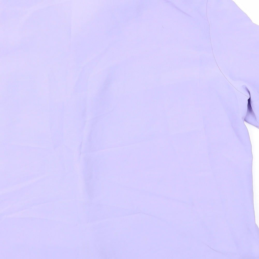 Bella moda Womens Purple Basic T-Shirt Size 14