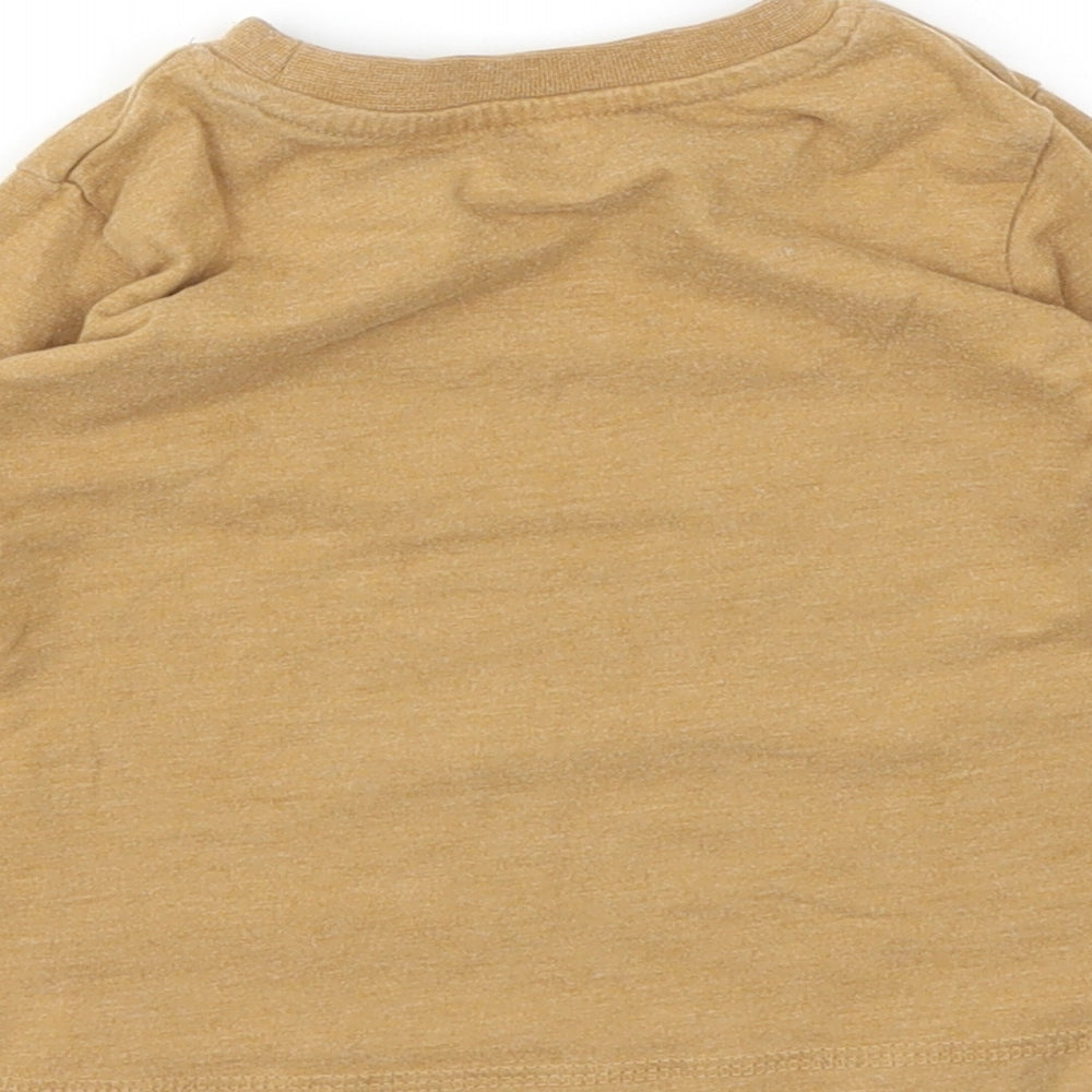 Matalan Boys Brown Basic T-Shirt Size 9-12 Months