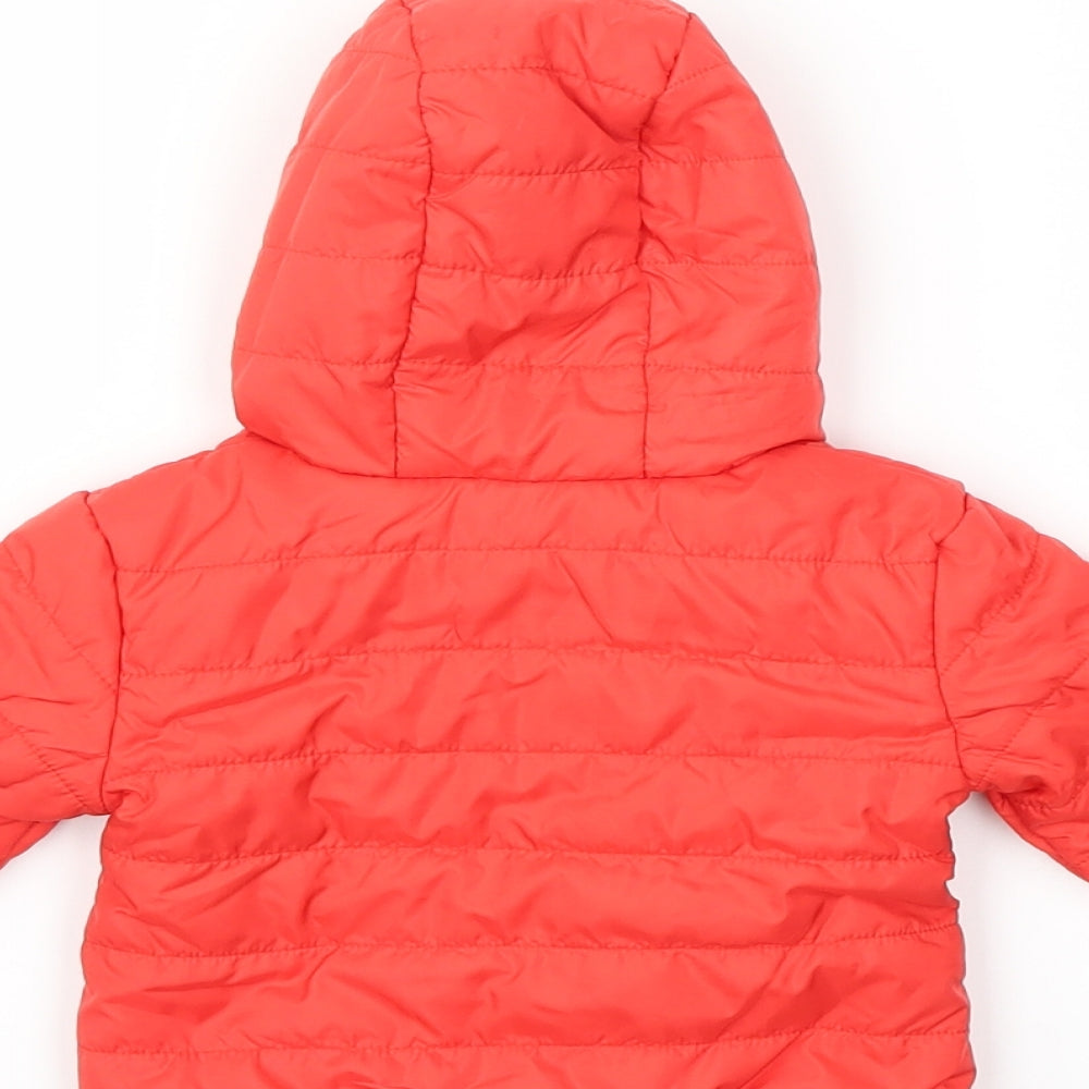 Marks & Spencer Boys Red Basic Coat Coat Size 3-6 Months