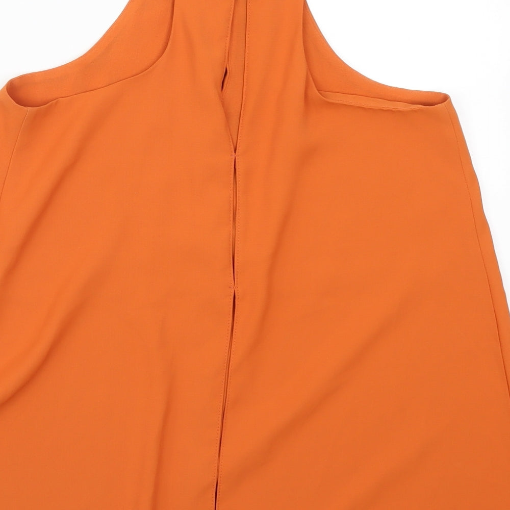 River Island Womens Orange Basic Tank Size 8