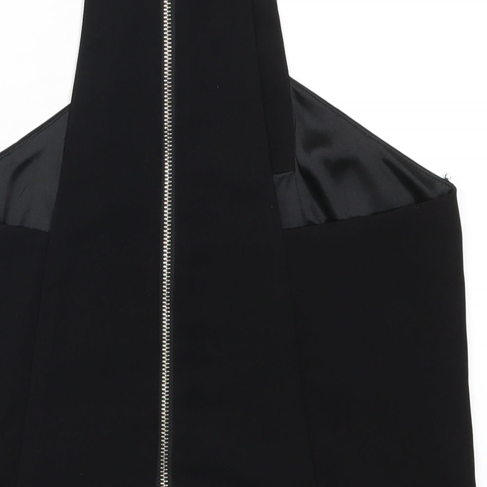 Missguidedb Womens Black Basic Tank Size 8