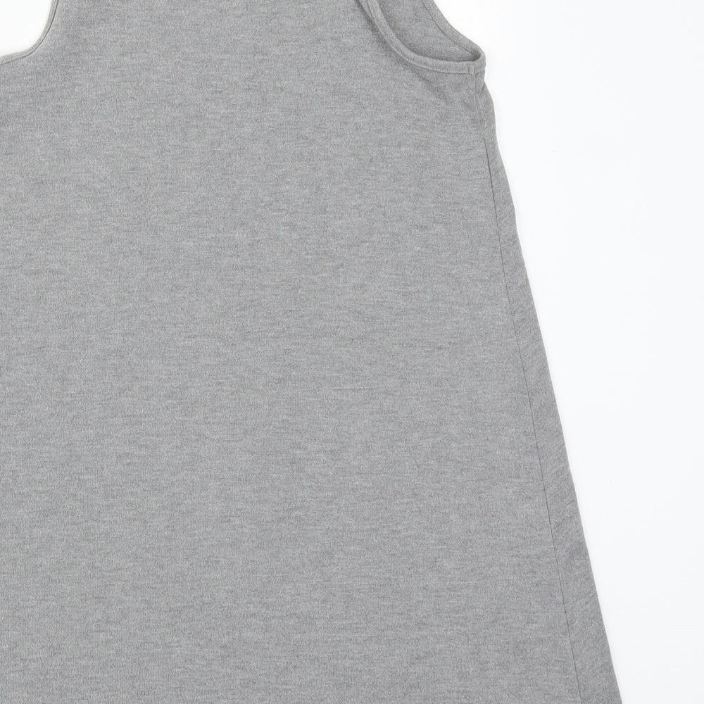 Topshop Womens Grey A-Line Size 10