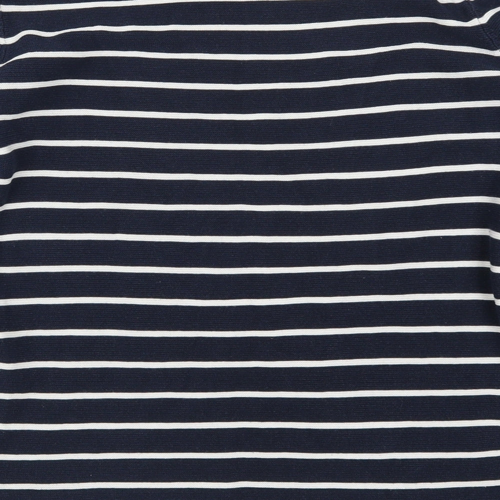 H&M Womens Blue Striped Pullover Jumper Size M