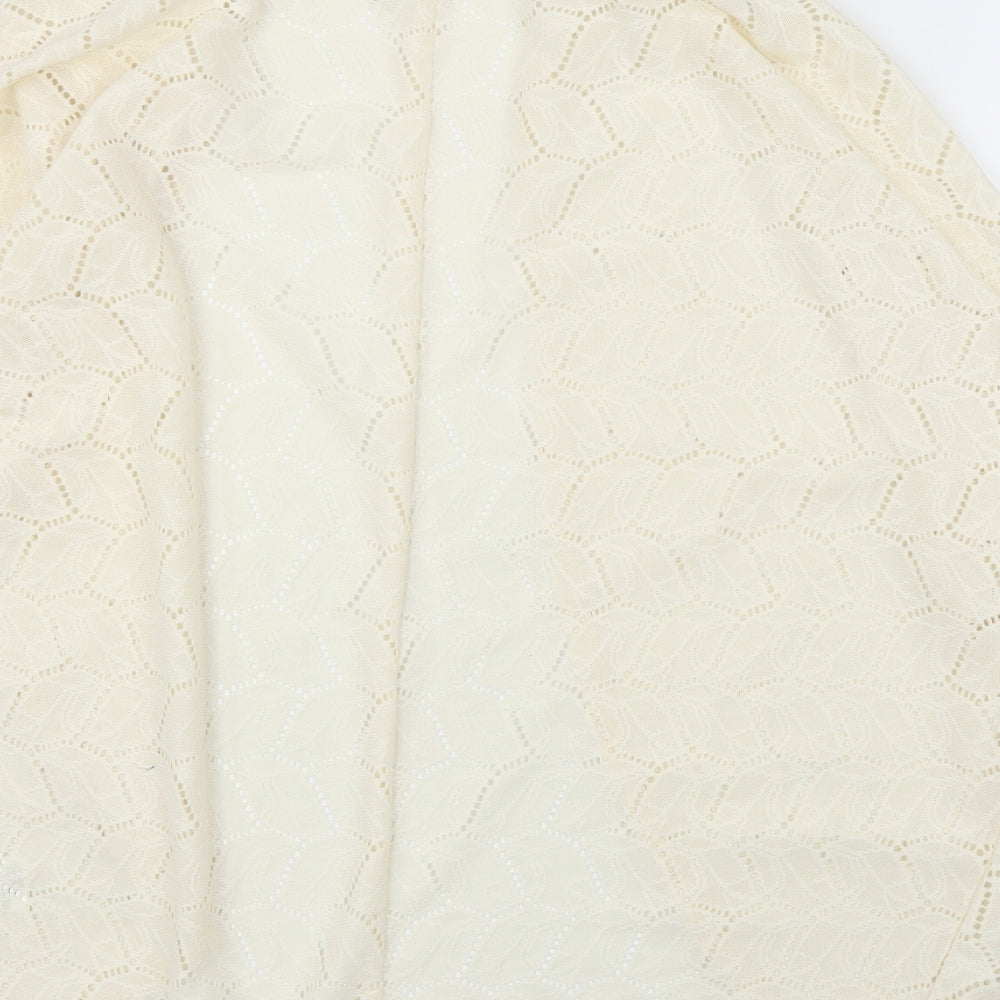 H&M Womens Ivory Cardigan Jumper Size S