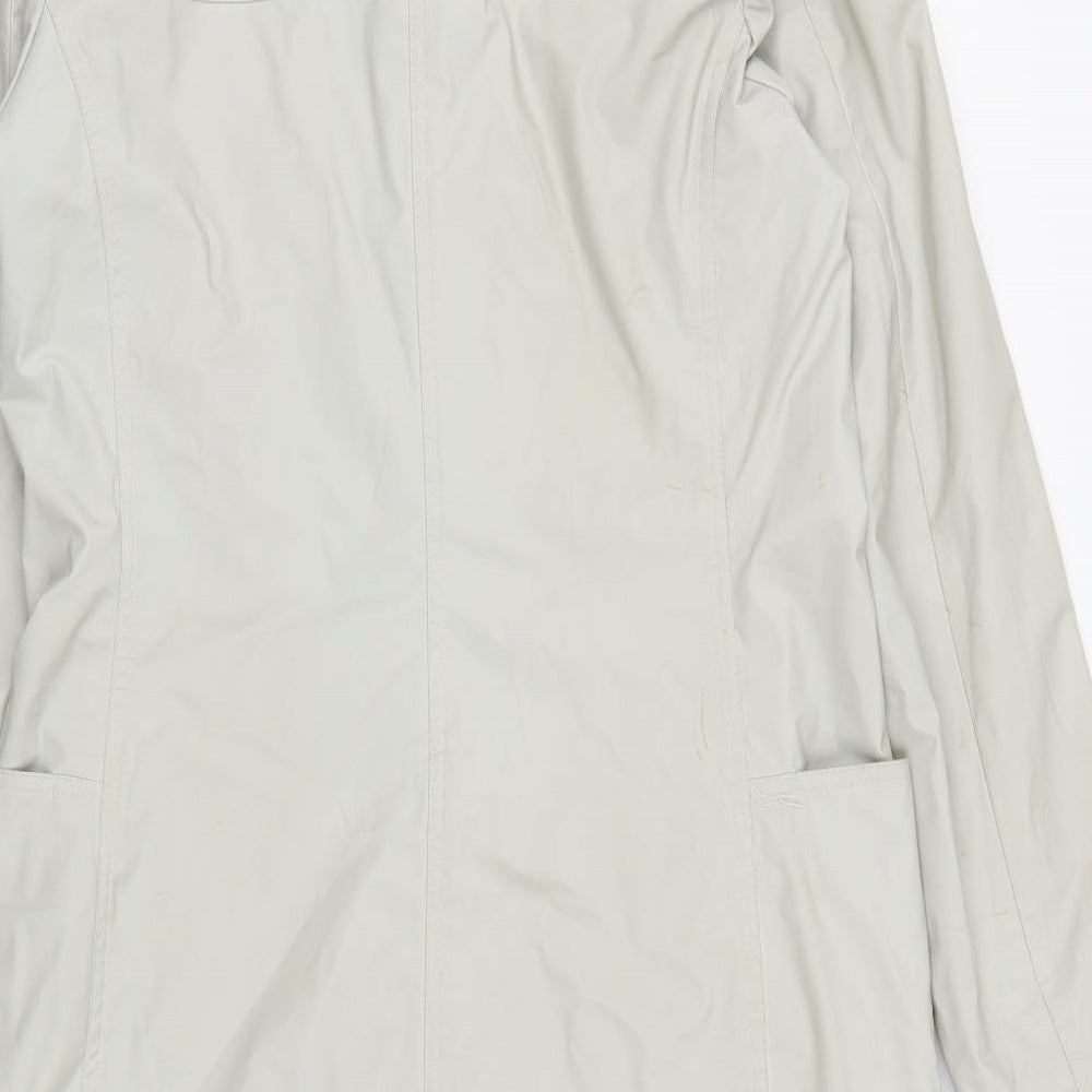 DPI Womens Grey Overcoat Coat Size 12