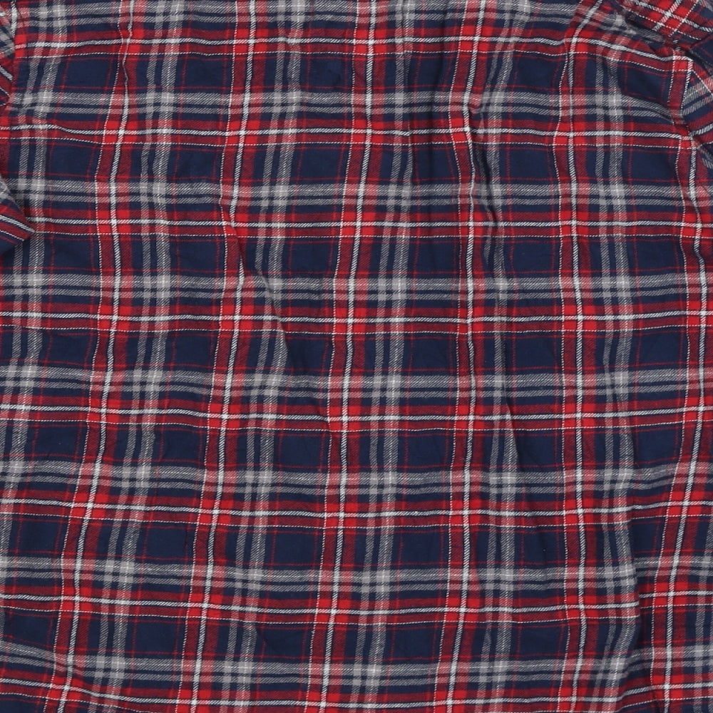 Cedarwood State Mens Blue Plaid Button-Up Size M