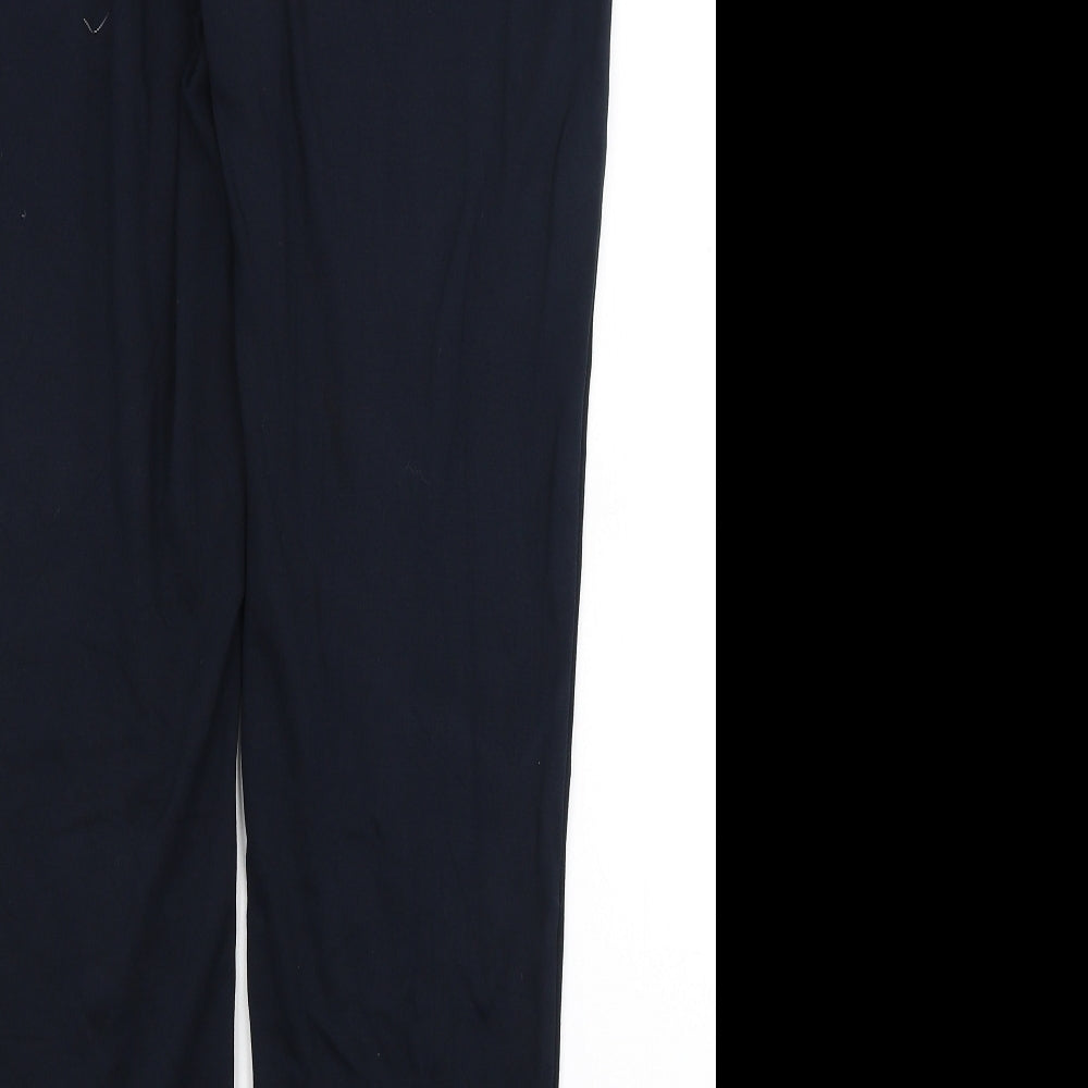 Marks & Spencer Womens Blue Dress Pants Trousers Size 14 L30 in