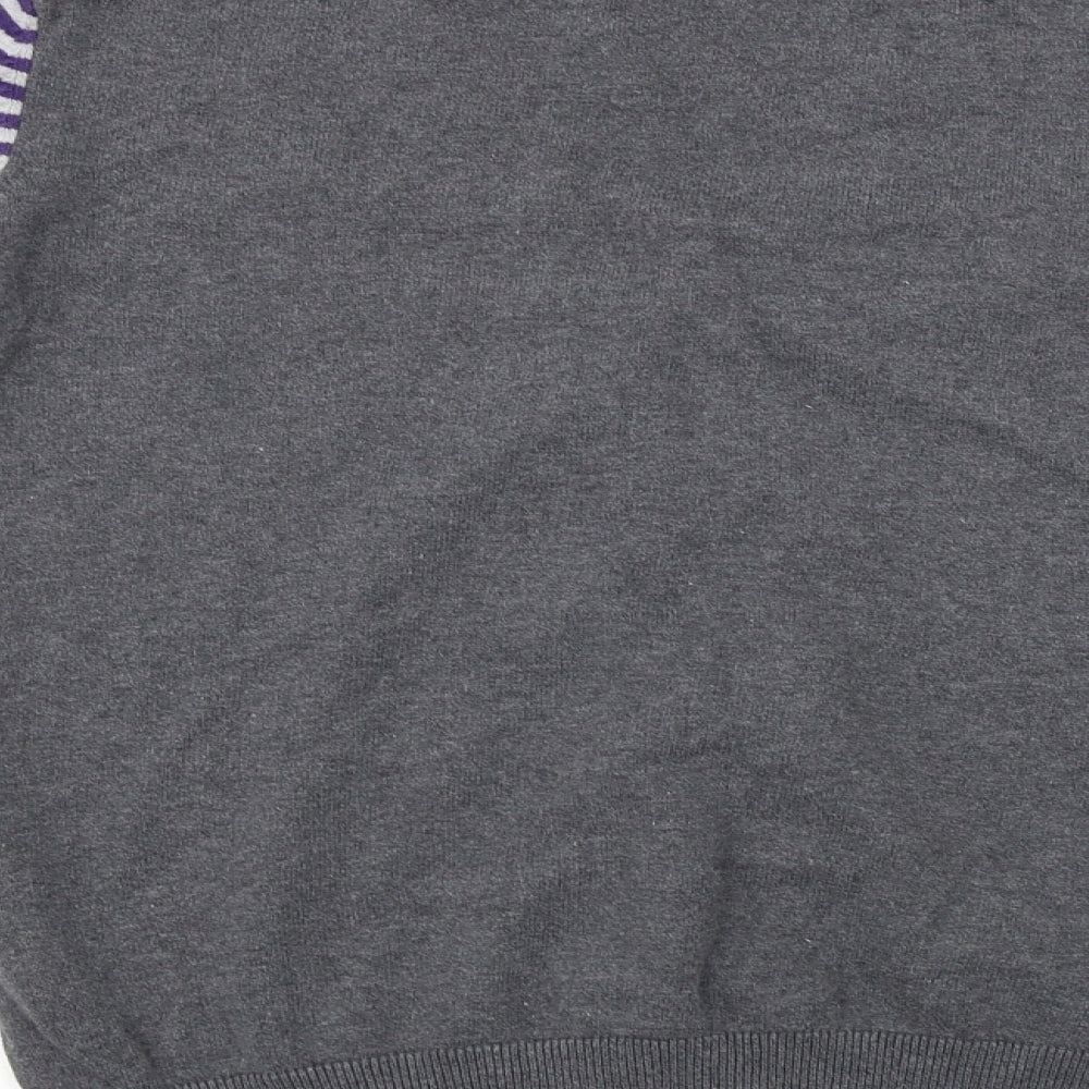 original knitwear Womens Grey Cardigan Jumper Size M