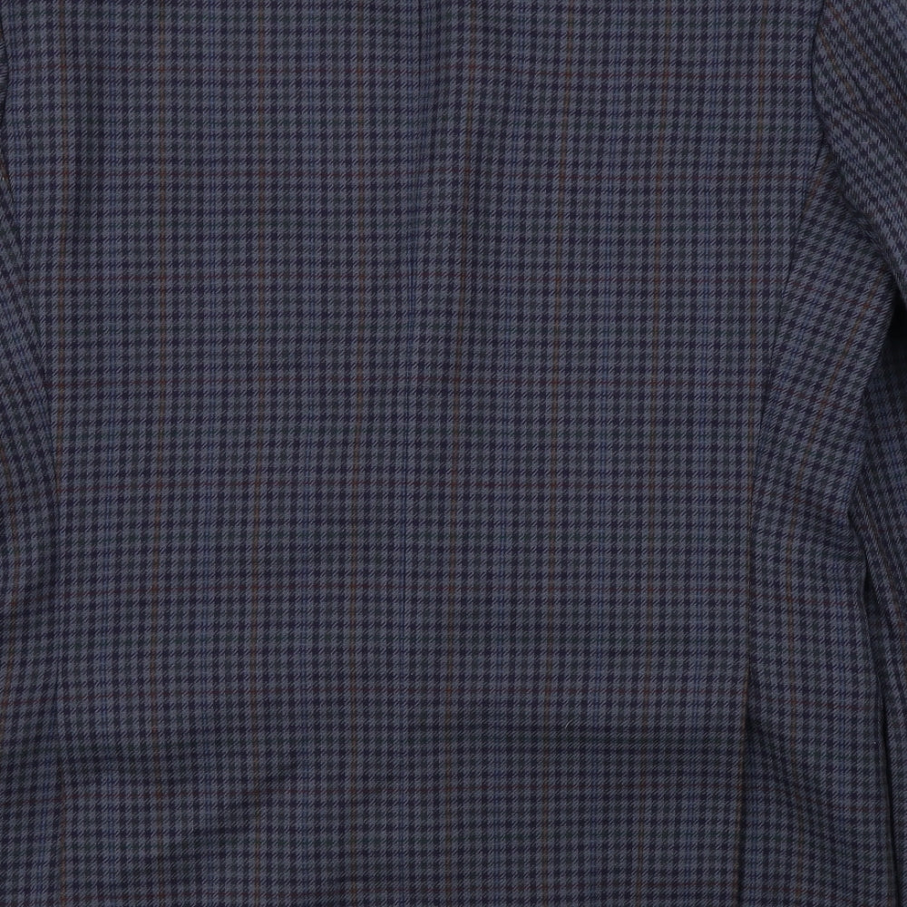 Marks & Spencer Mens Blue Check Jacket Blazer Size 40