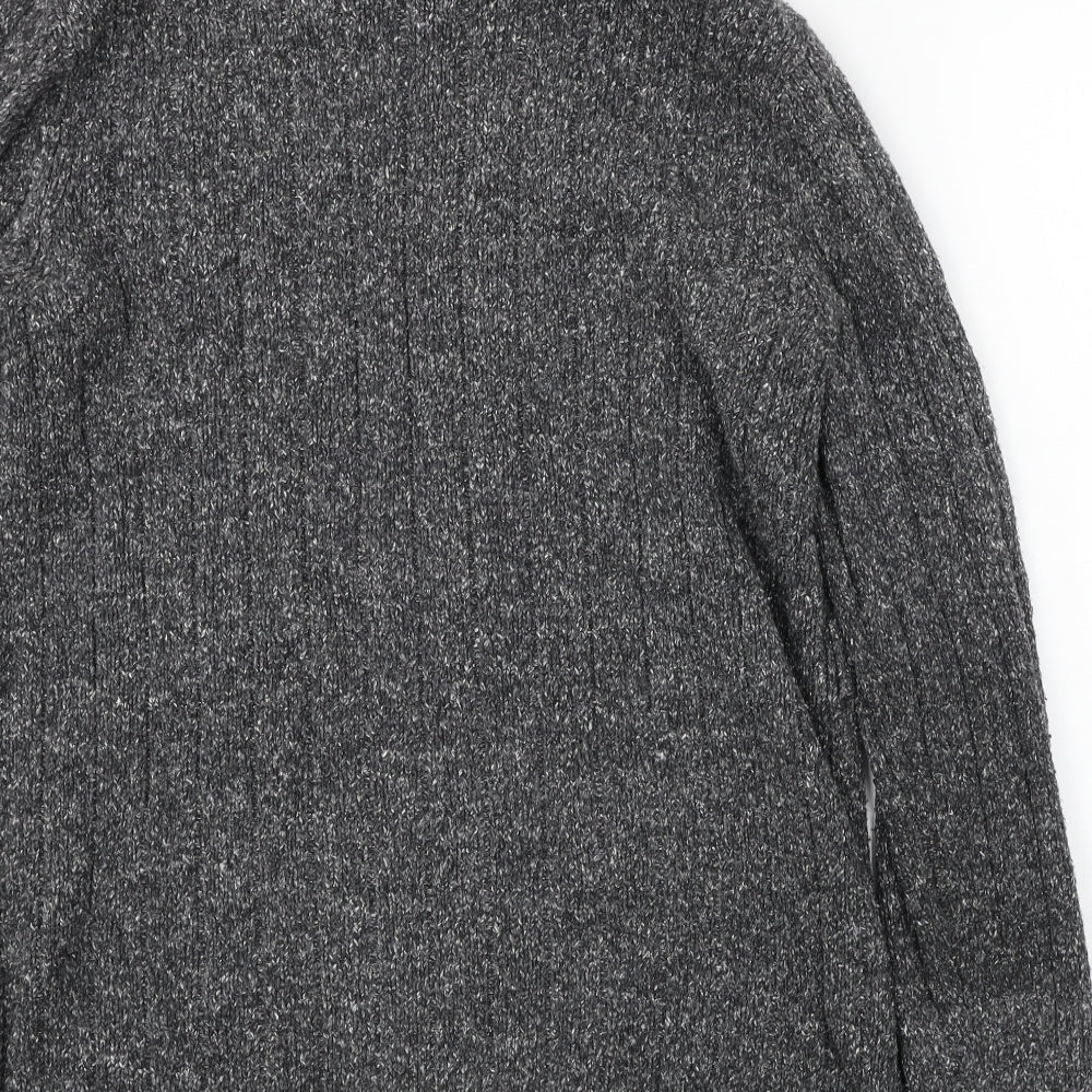 Preworn Womens Grey Cardigan Jumper Size M