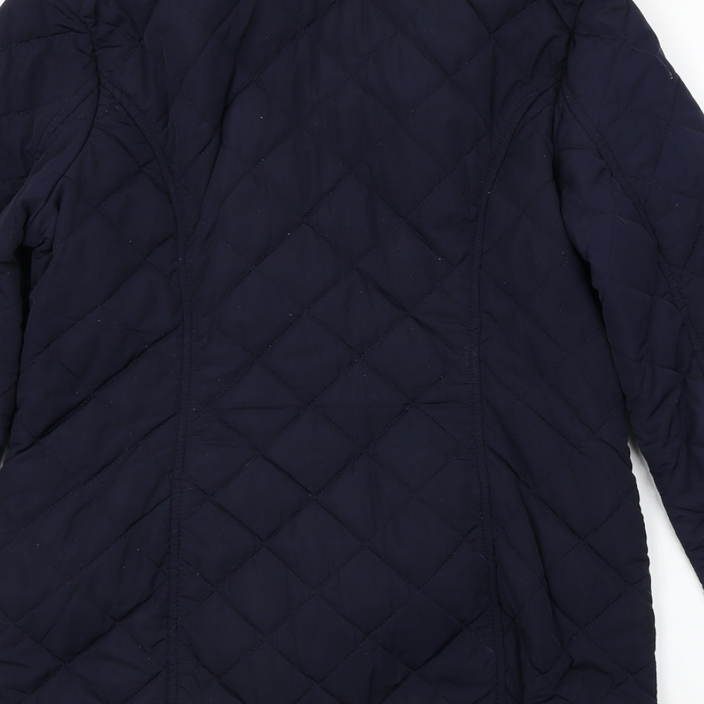 Soon Womens Blue Jacket Coat Size 12