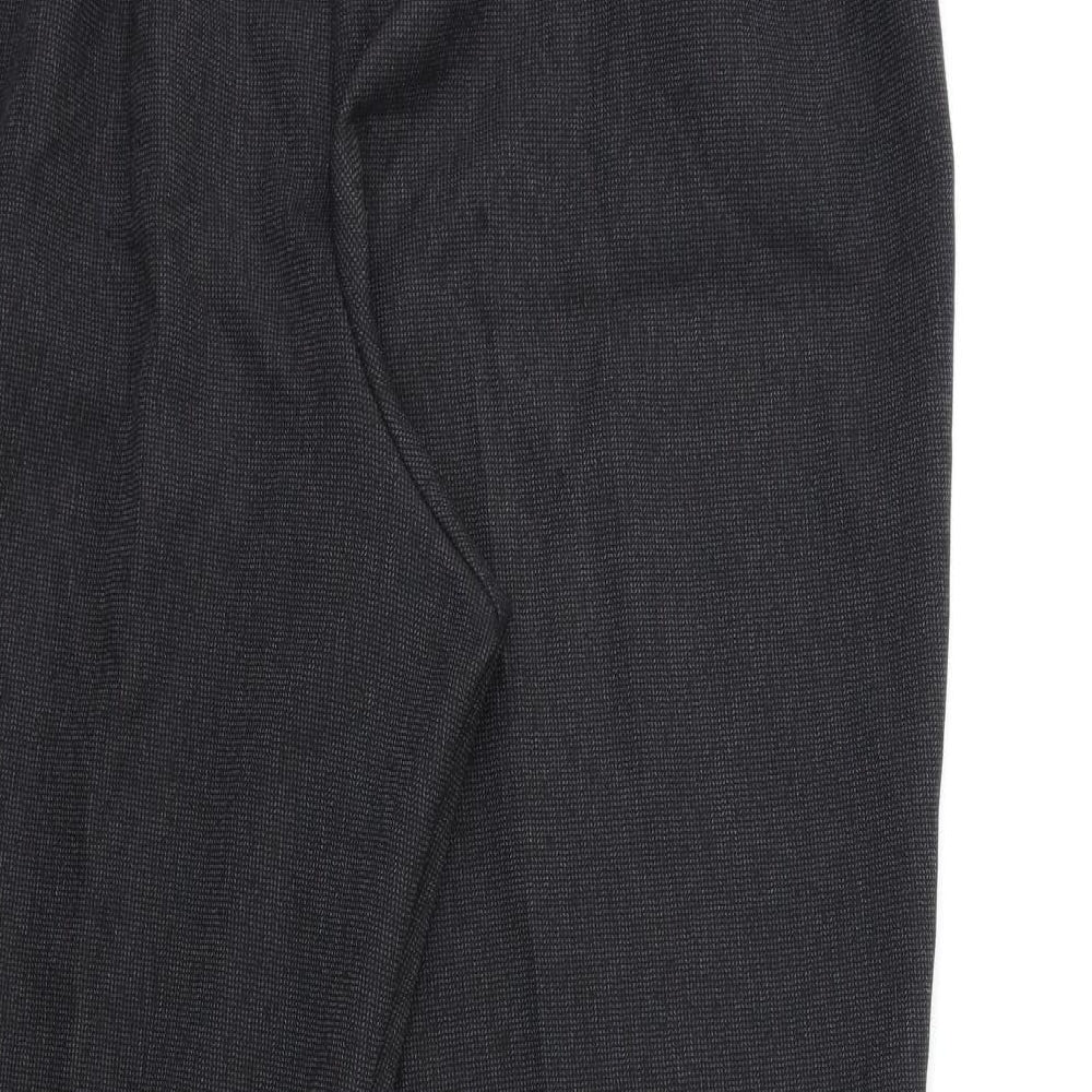 BHS Womens Grey Trousers Size 14 L27 in