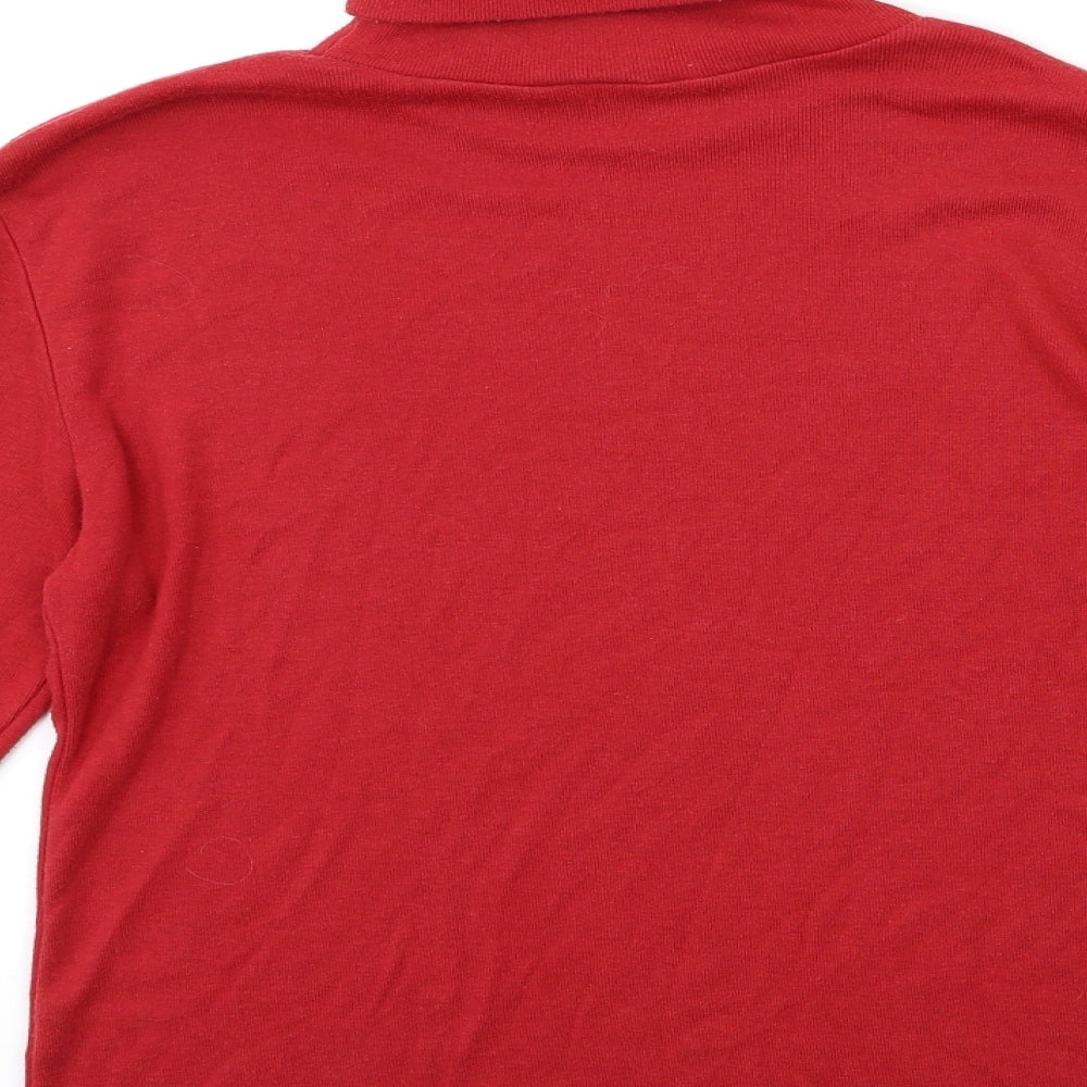 Emerco Womens Red Basic T-Shirt Size 14
