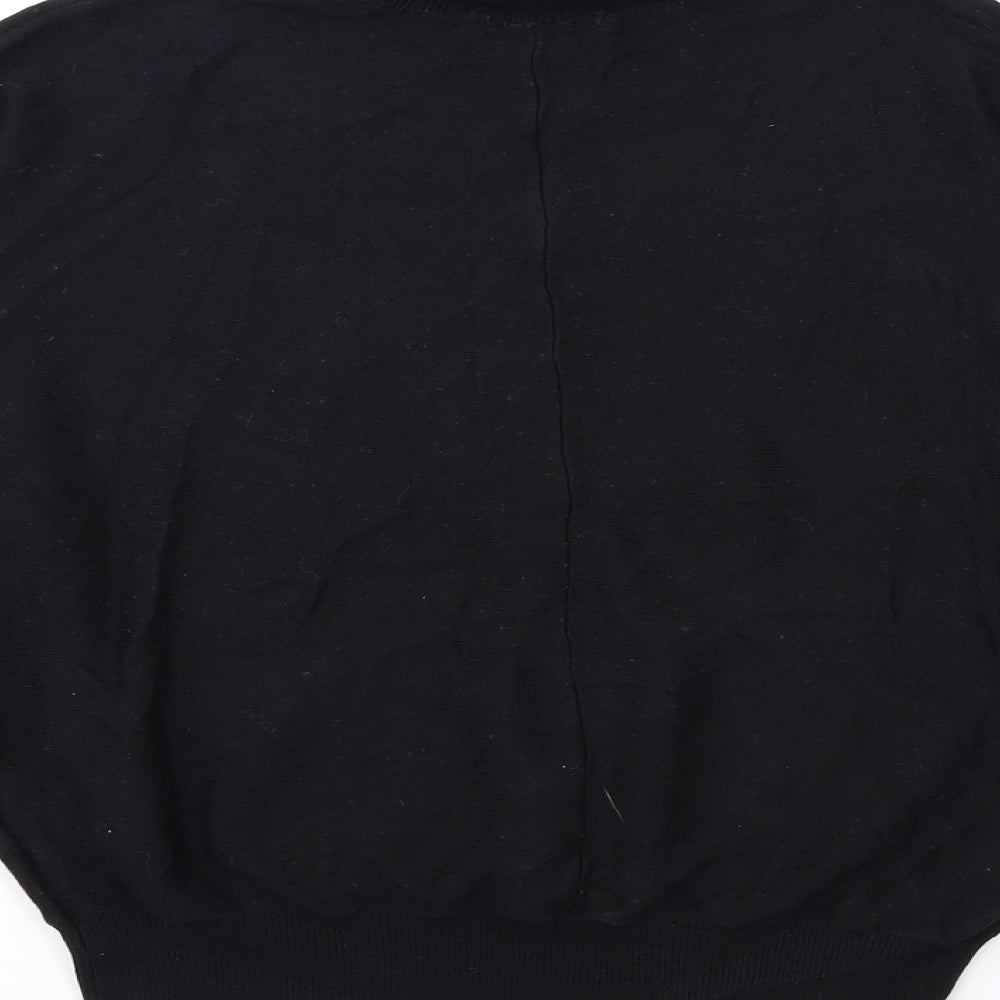 H&M Womens Black Knit Pullover Jumper Size M