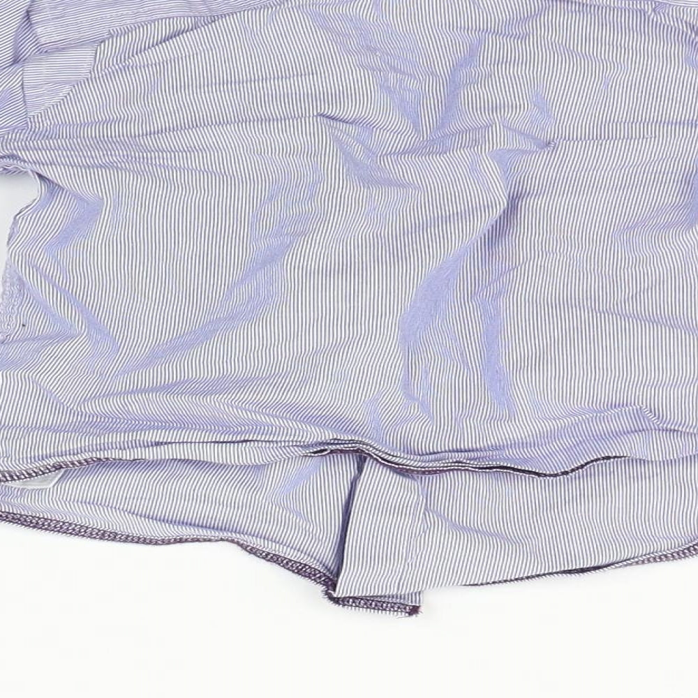 Marks & Spencer Boys Blue Striped Basic Button-Up Size 3-4 Years