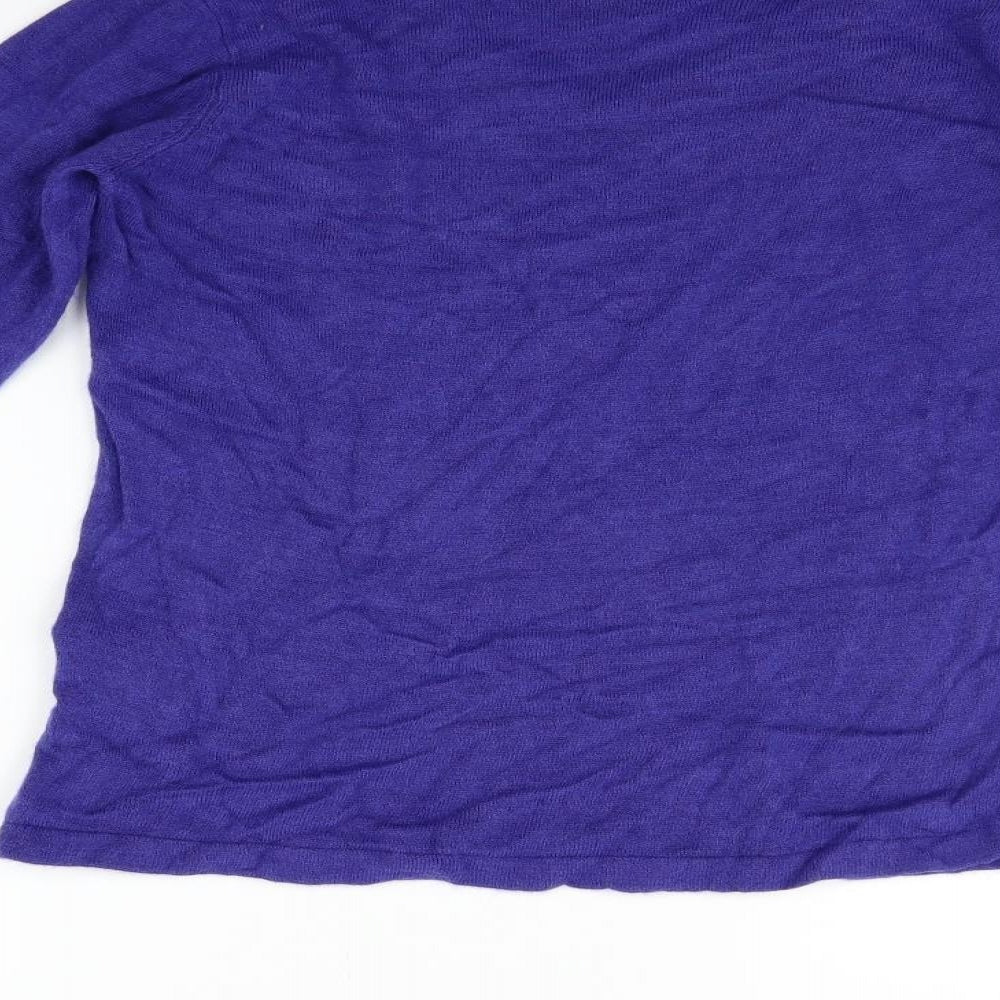 ble Womens Blue Pullover Jumper Size M