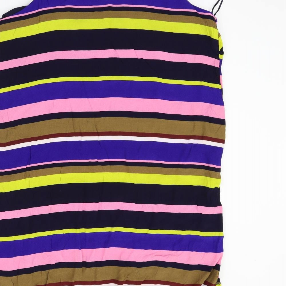Papaya Womens Multicoloured Striped Fit & Flare Size 20