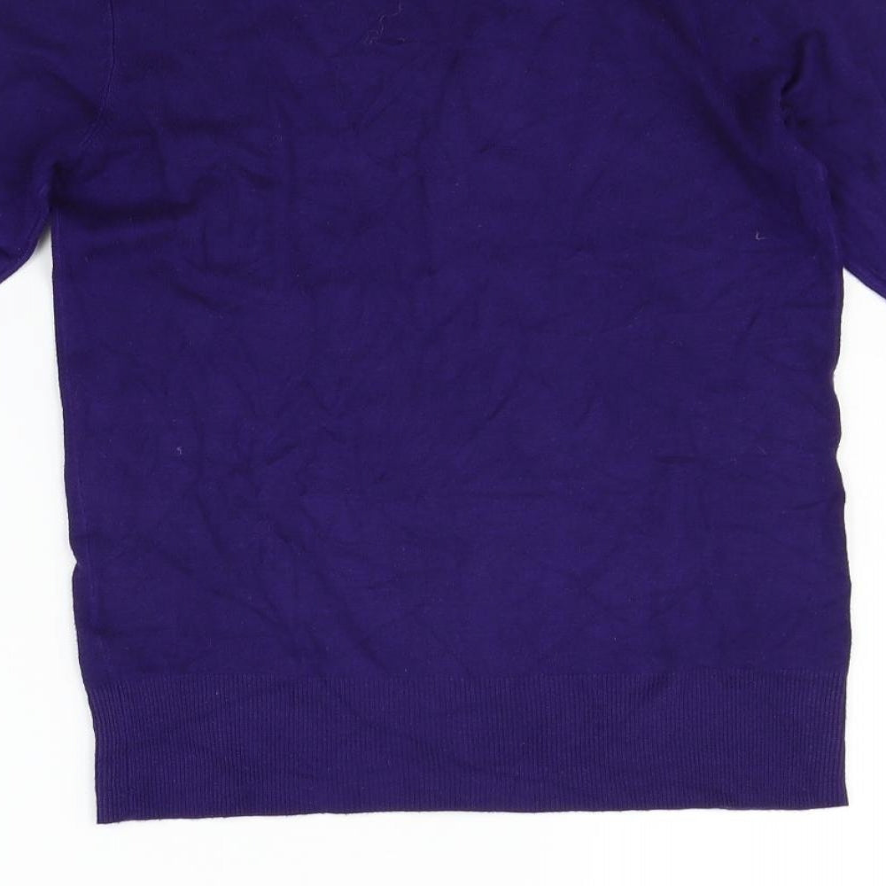 TU Womens Purple Pullover Jumper Size 10