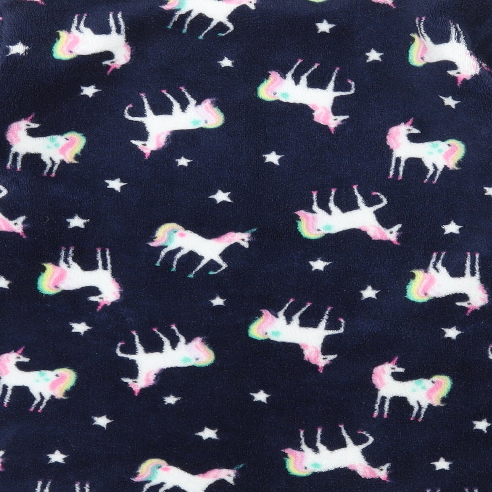 Matalan Girls Blue Geometric Microfibre Top Pyjama Top Size 11 Years - Unicorn Dream Magic