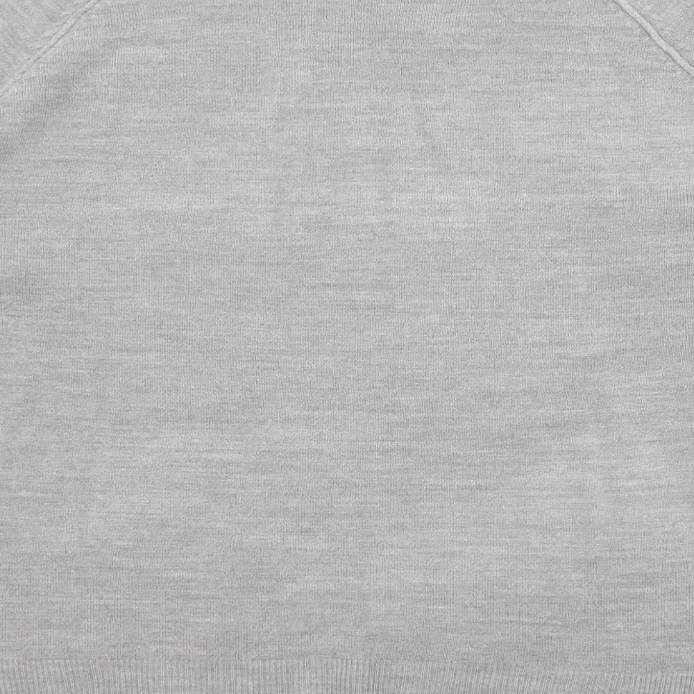 PPriamkr Womens Grey Knit Pullover Jumper Size 12