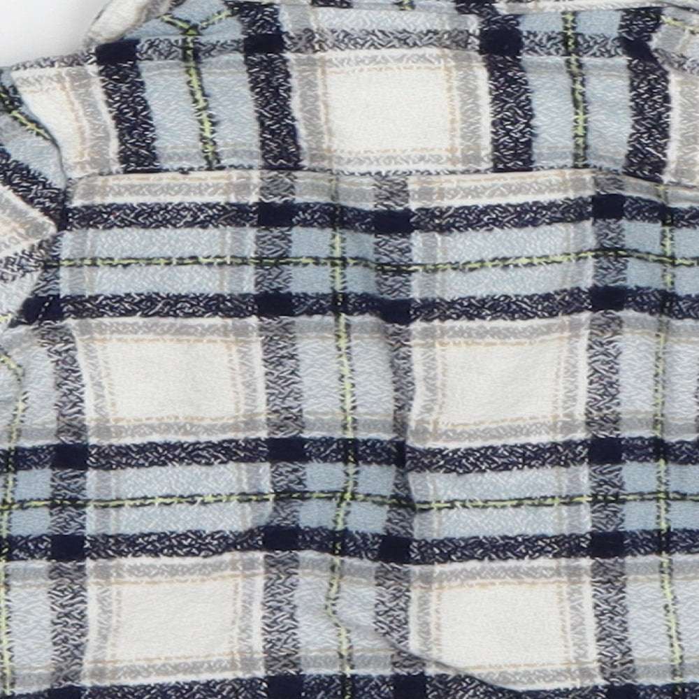Primark Baby Blue Check Basic Button-Up Size 6-9 Months