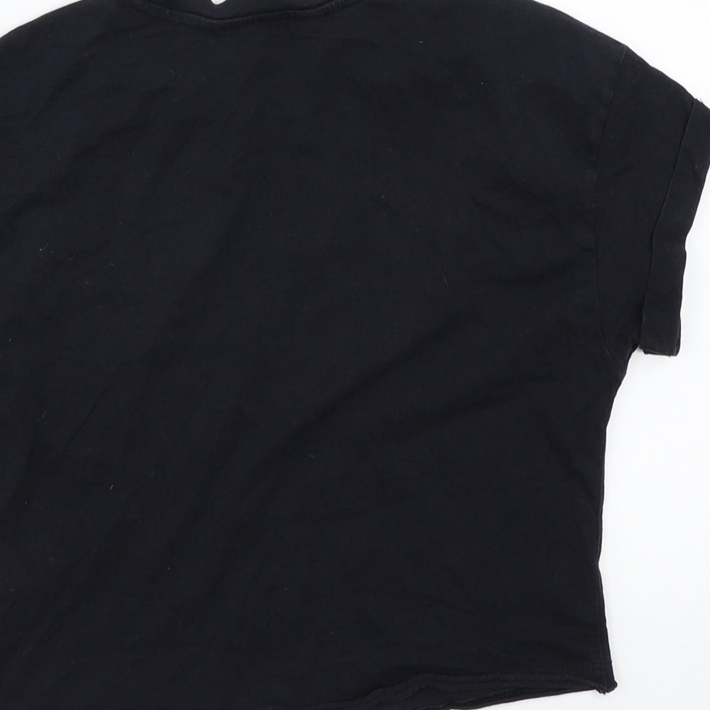 Newlook Girls Black Basic T-Shirt Size 11 Years