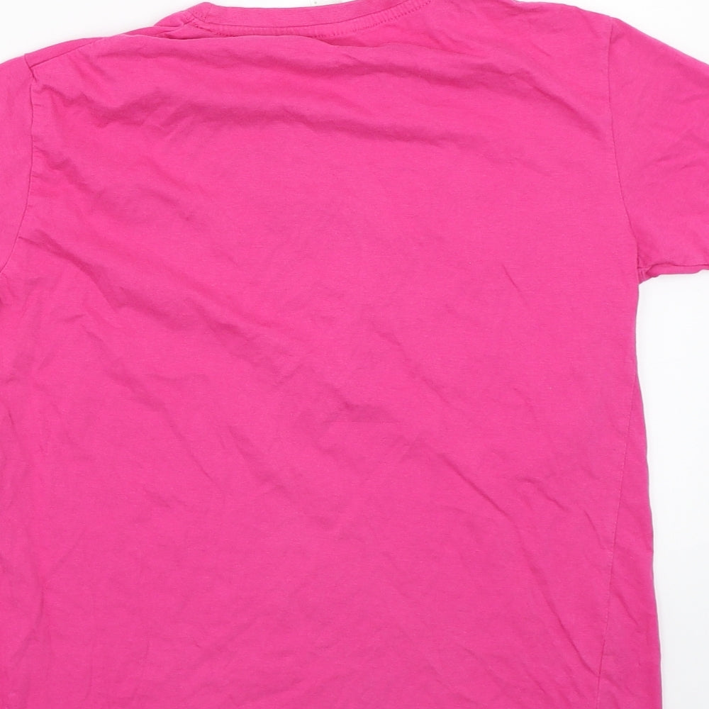 Th clothes Girls Pink Rayon Basic T-Shirt Size 12 Years