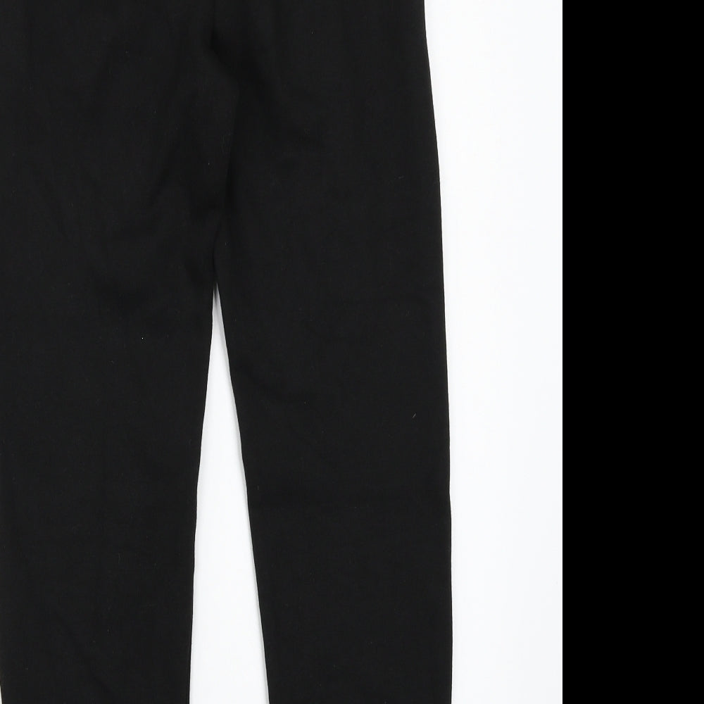 Boohoo Womens Black Sweatpants Trousers Size 6 L26 in