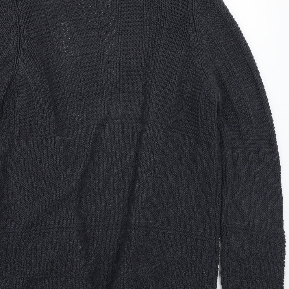 Marks & Spencer Womens Grey Cardigan Jumper Size 8