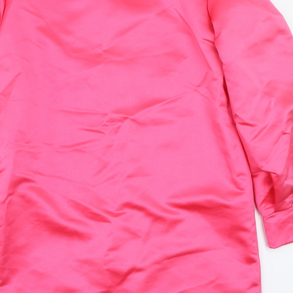PRETTYLITTLETHING Womens Pink Jacket Coat Size 10