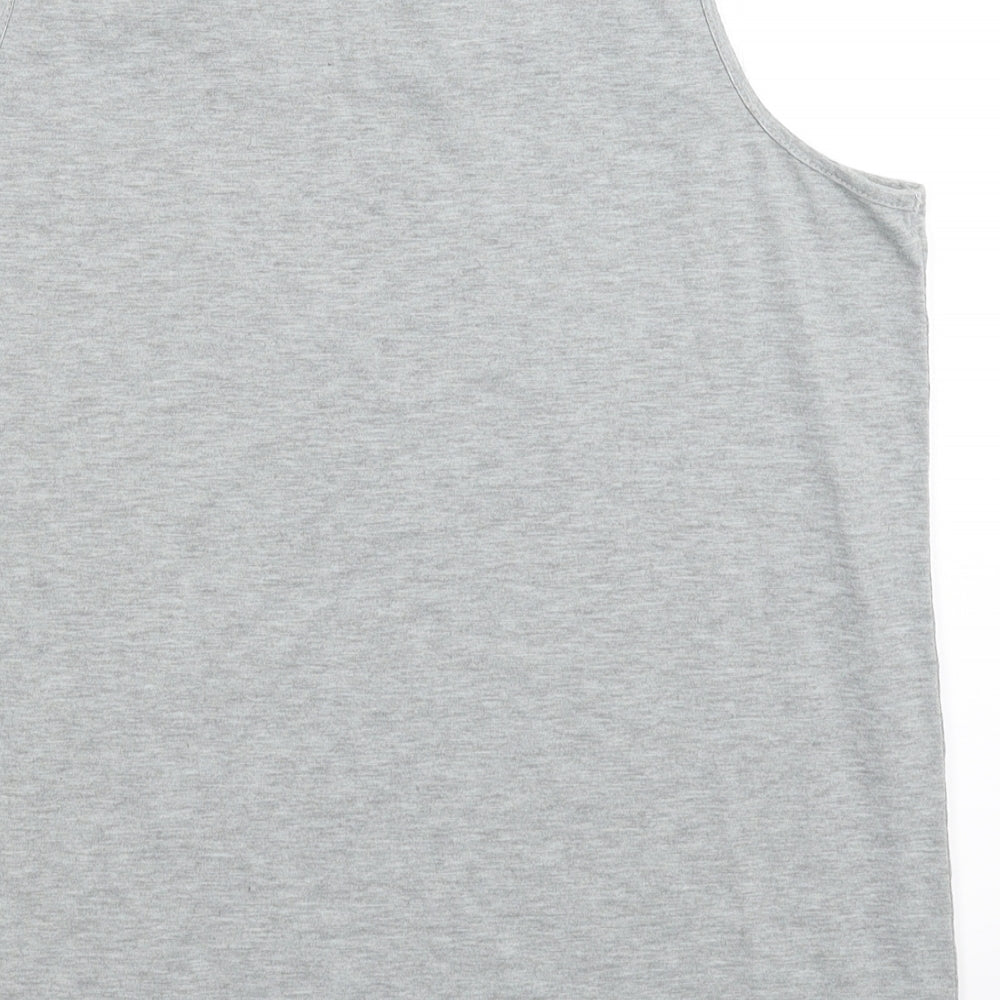 B.You Womens Grey Tunic Tank Size 14