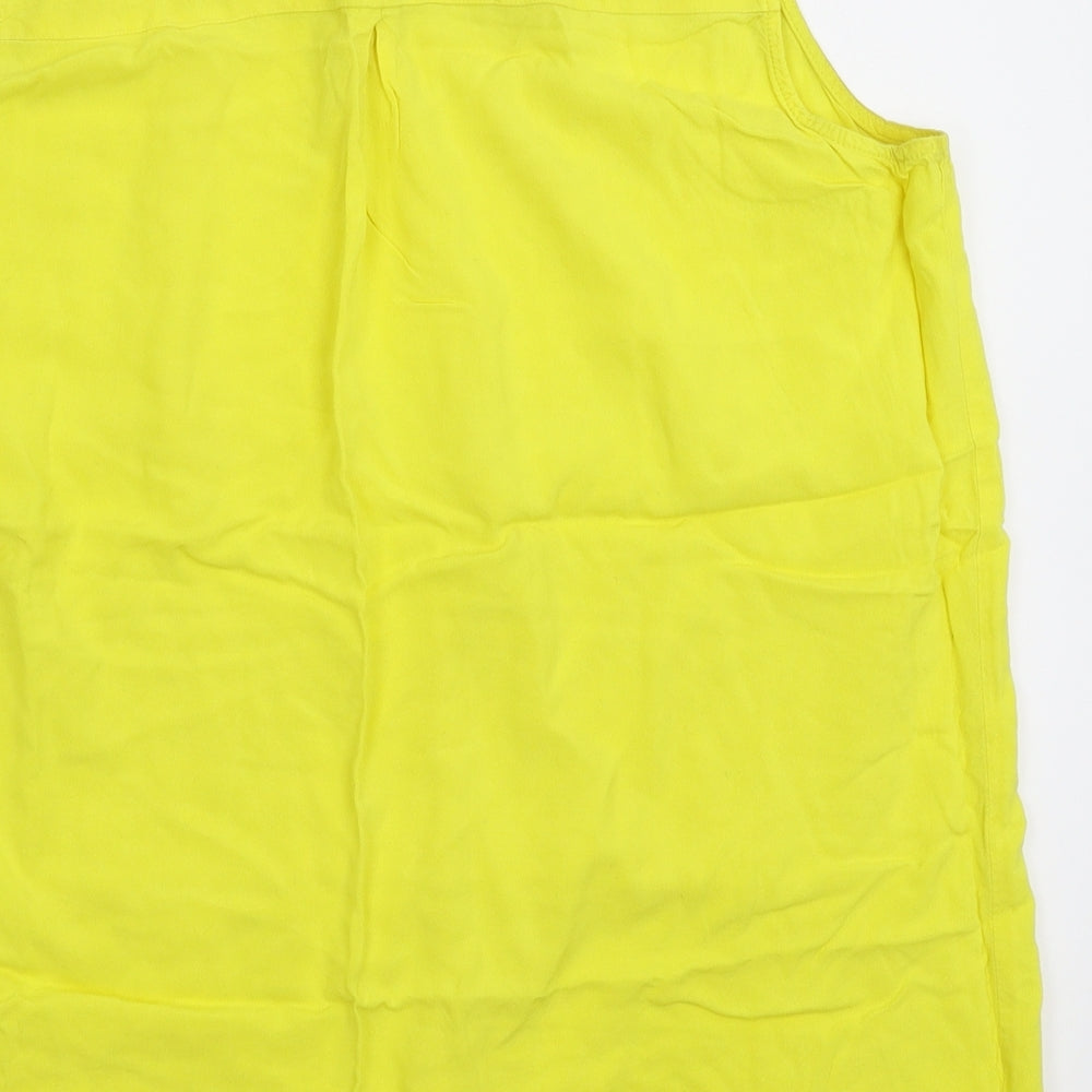Peacocks Womens Yellow Basic Tank Size 14